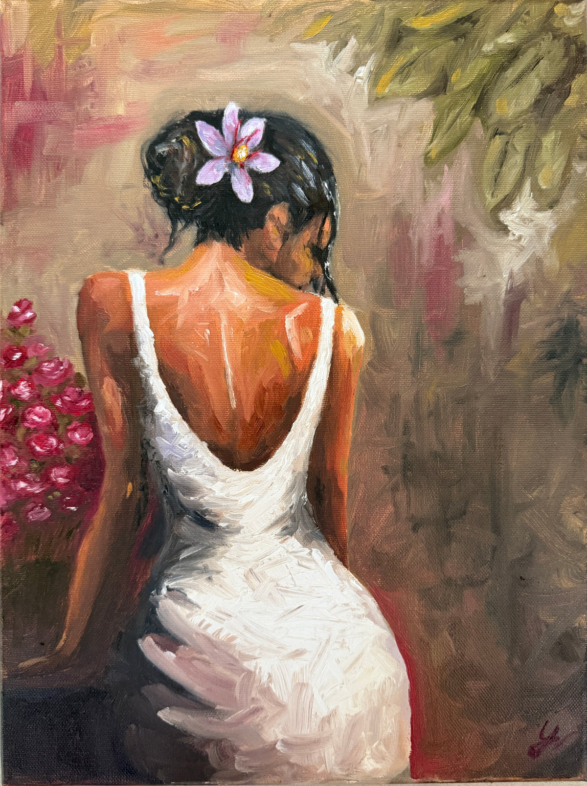 THE FLOWER IN HER HAIR
